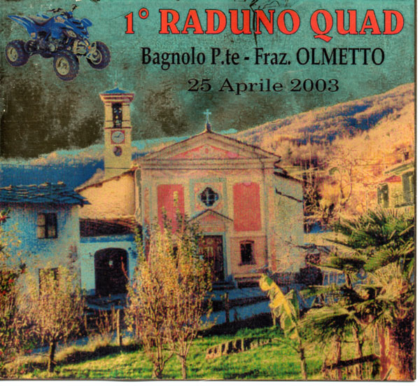 Targa ricordo del primo raduno Quad del Faraone del 25 aprile 2003